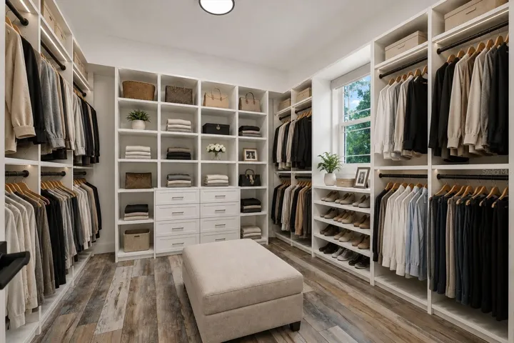 Virtual Staged Primary Closet