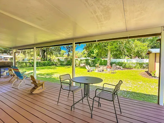 Covered Back porch