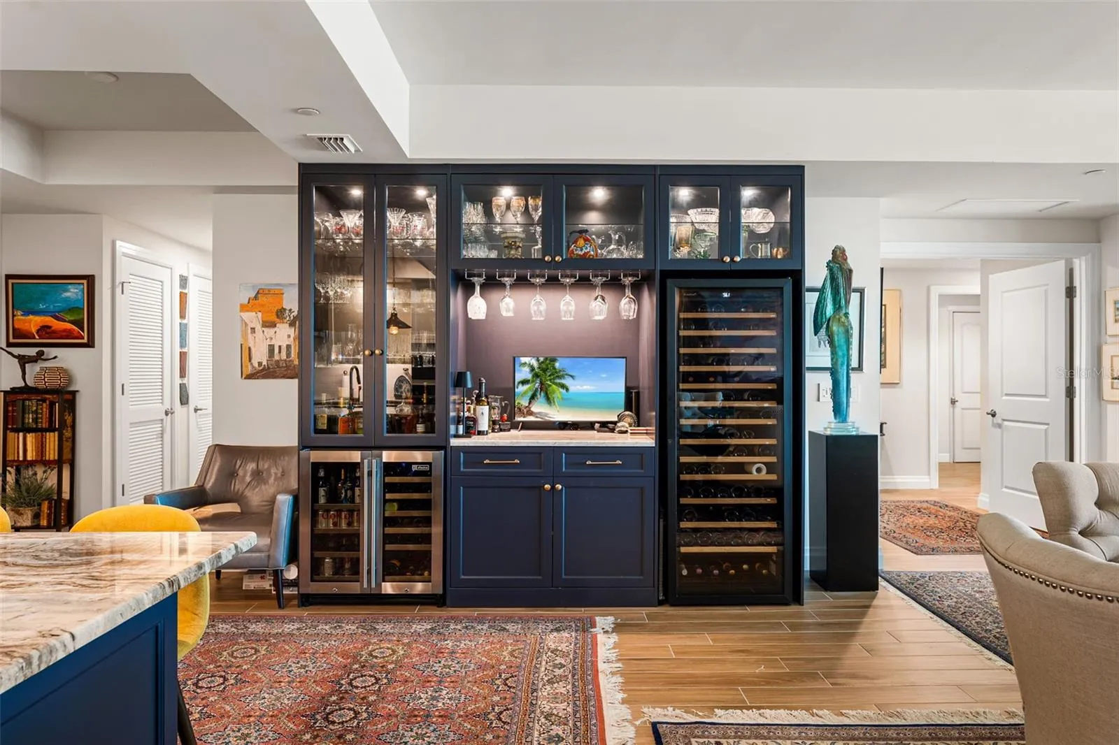 Custom wine bar