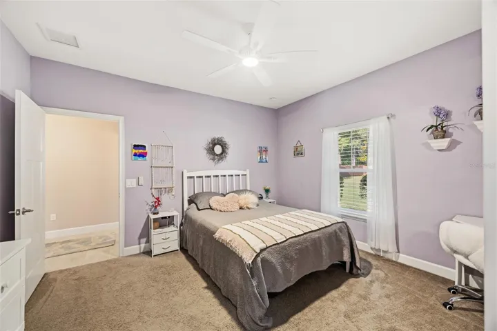 guest bedroom connects to Jack & Jill bathroom
