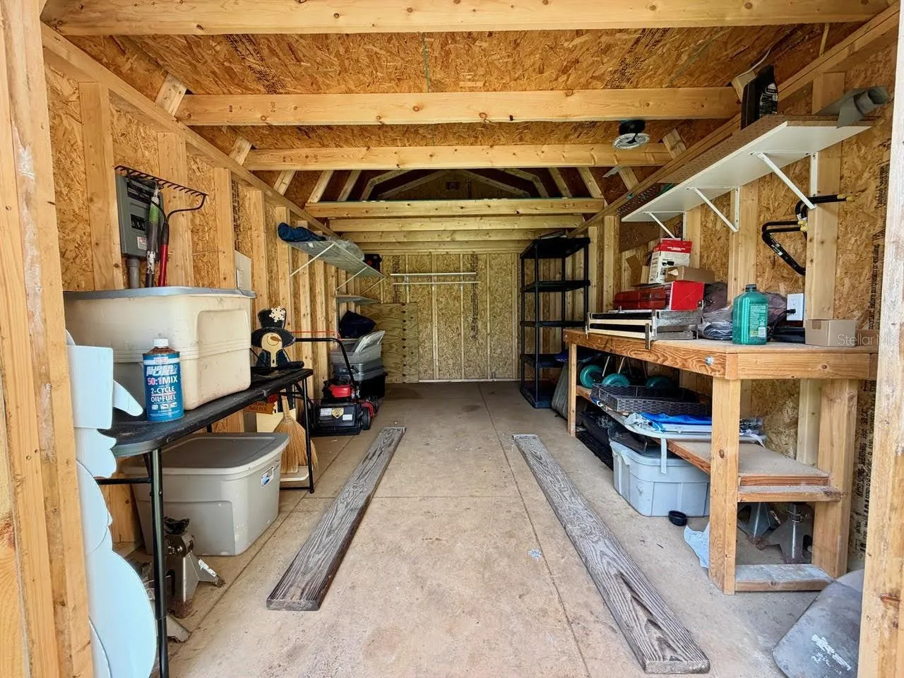 Inside of the Large Shed