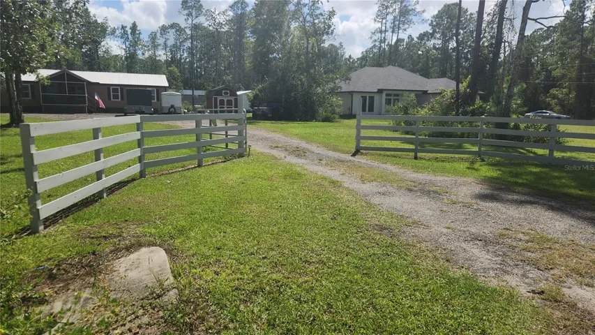Entrance to Property. Fence was painted