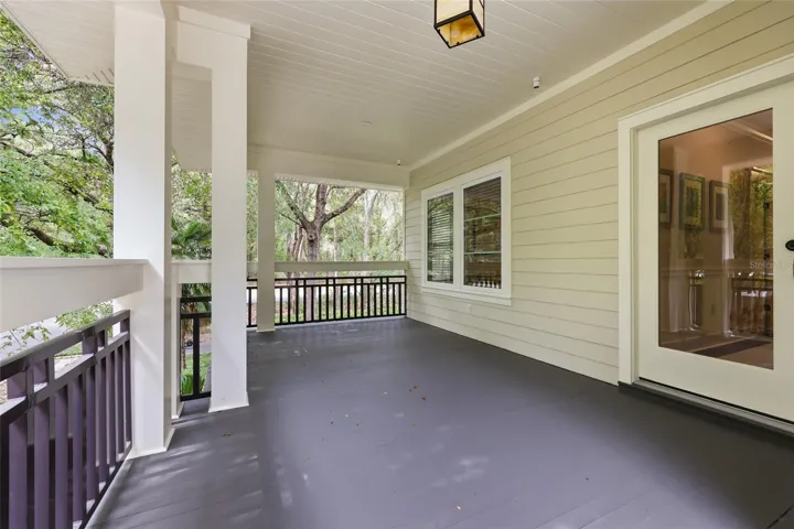 Upstairs balcony