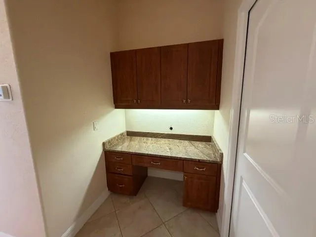 Desk Area Between Kitchen and Laundry Room