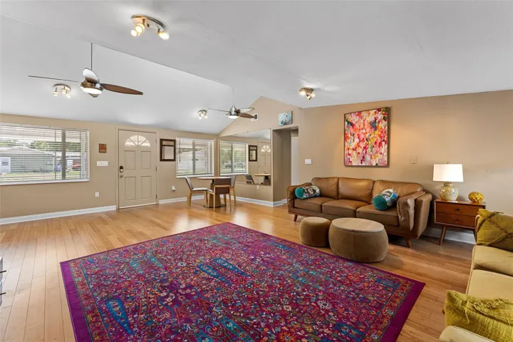 Living Room back towards entry and dining room