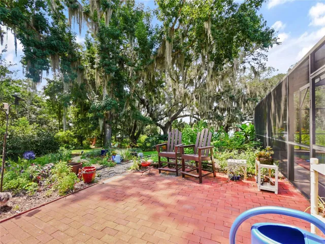 BRICK PATIO OFF POOL