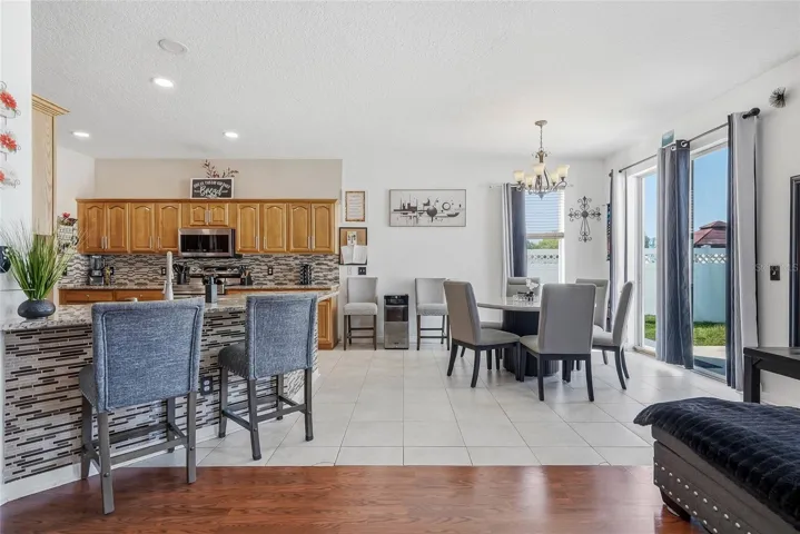 Great Room opens to Kitchen and Nook