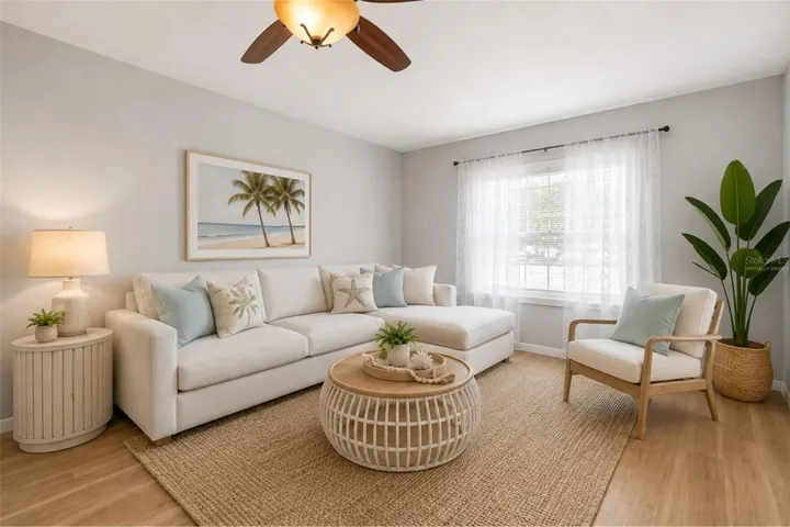 Living Room - Virtually Staged Furniture