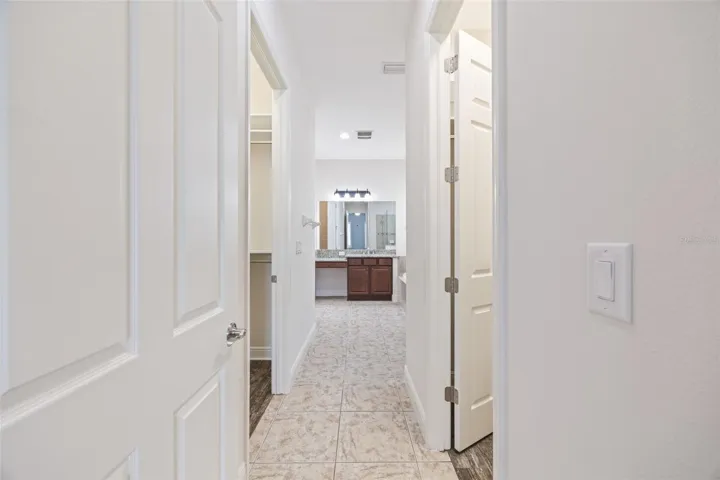 Master Bathroom and Master Closets