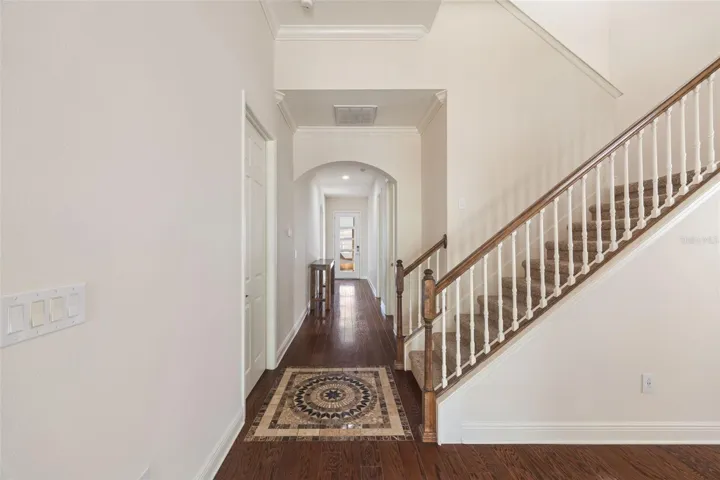Hallway looking toward back door