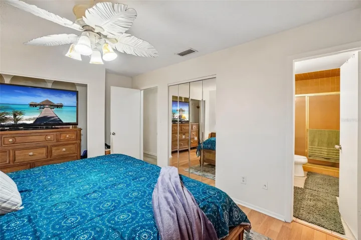 2nd closet is where the dresser / tv is located