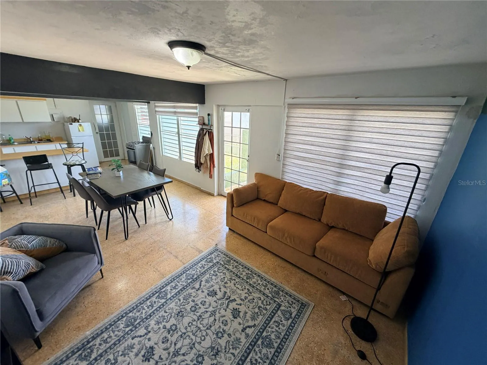 Unit 1 Living room are and Dining area