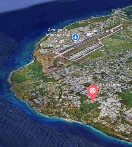 The North Western  corner of Aguadilla which includes Barrios: Aguadilla Pueblo, Borinquen, Ramey, Maleza Alta, Aguacate, and Camaseyes.