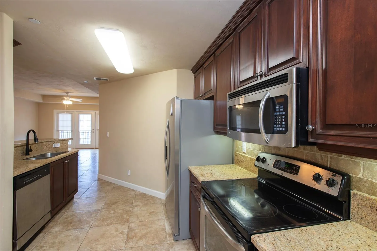 KITCHEN OPEN TO LIVING ROOM