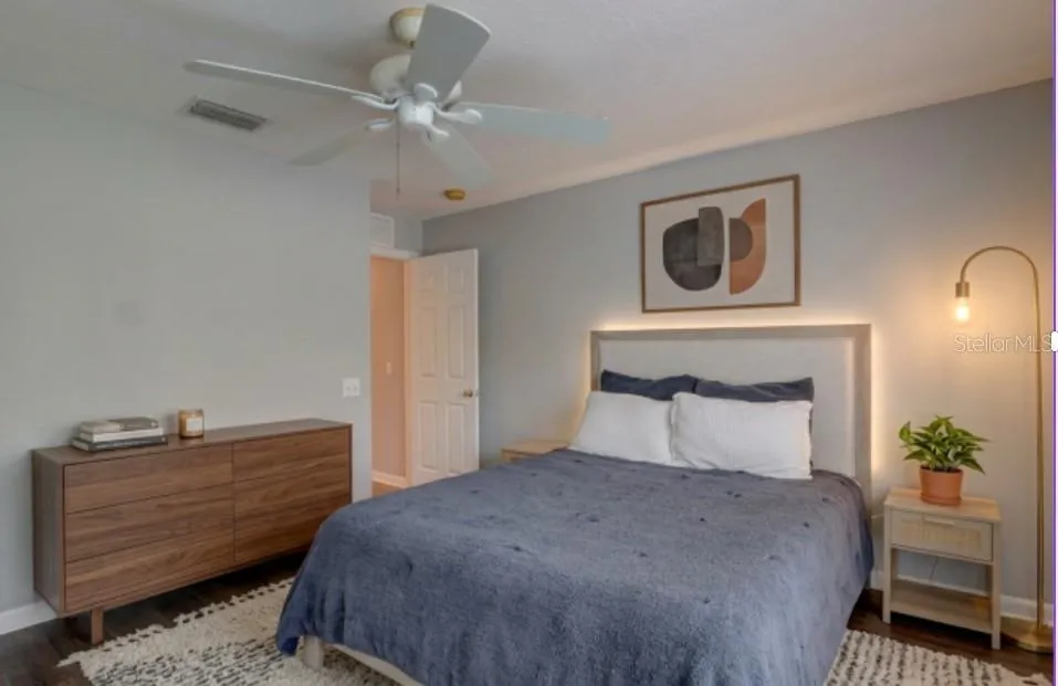 virtual stagged bedroom