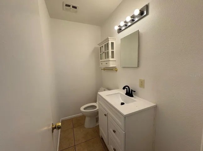Half bath with master bedroom
