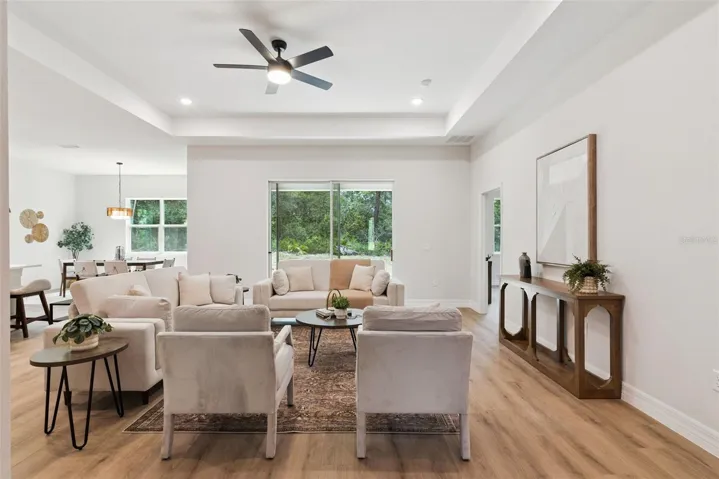Main living area Tray ceiling (staged)