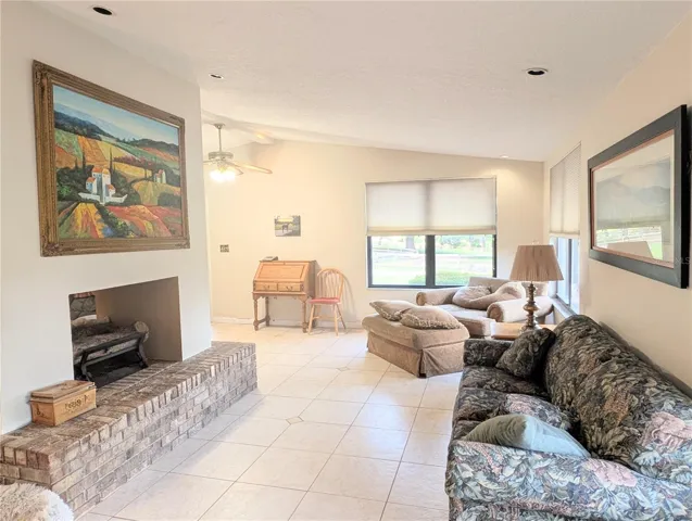 double-sided fireplace