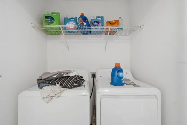 Upstairs laundry.