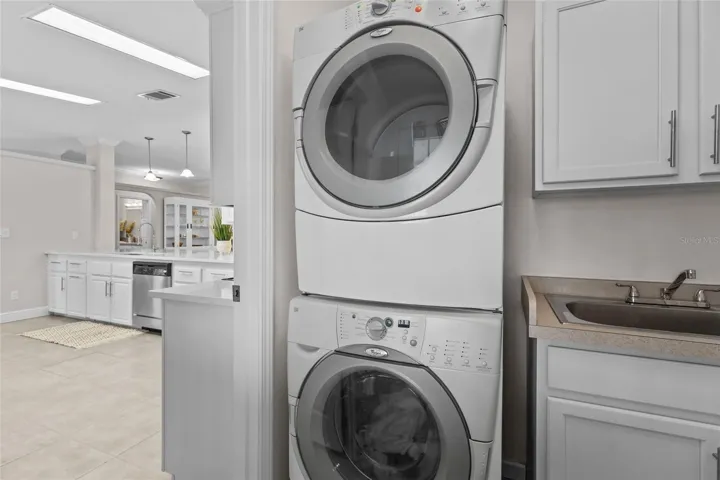 INSIDE HOME LAUNDRY AND UTILITY SINK