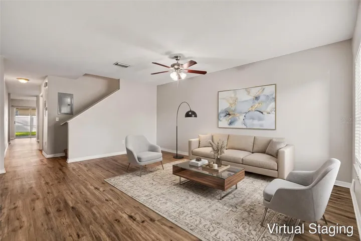Virtually staged