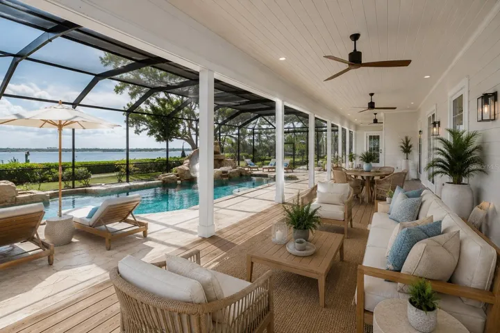 Porch and Pool area reimagined