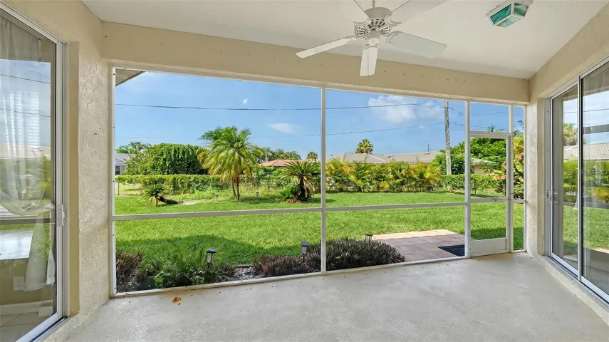 Screened lanai