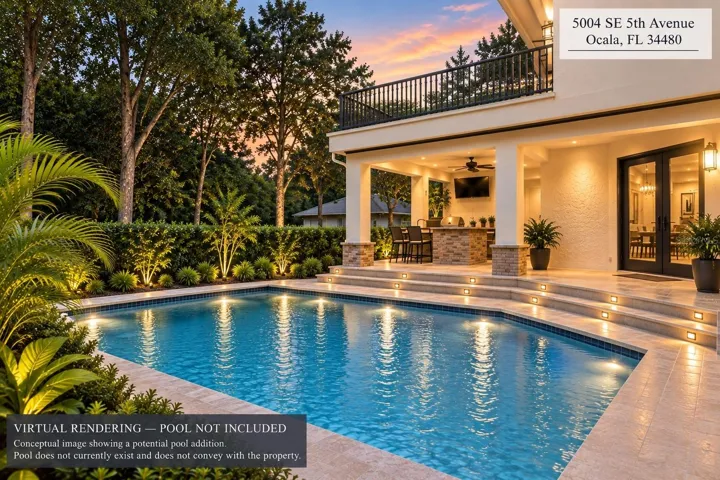 Virtual photo. There is no pool