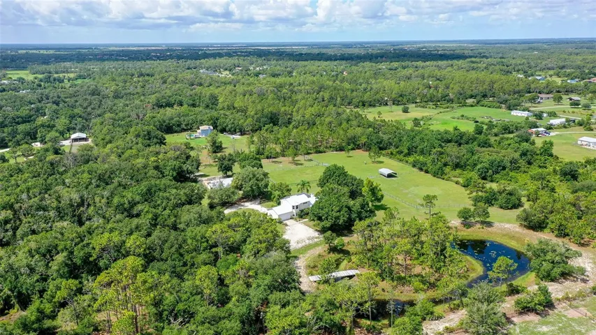 Just under 10 acres. The perfect equestrian property.