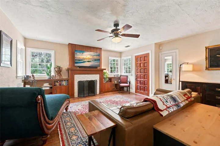 Great Room with Wood Burning Fireplace