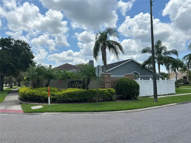Corner lot at entry to subdivision in Countryway; Greens section
