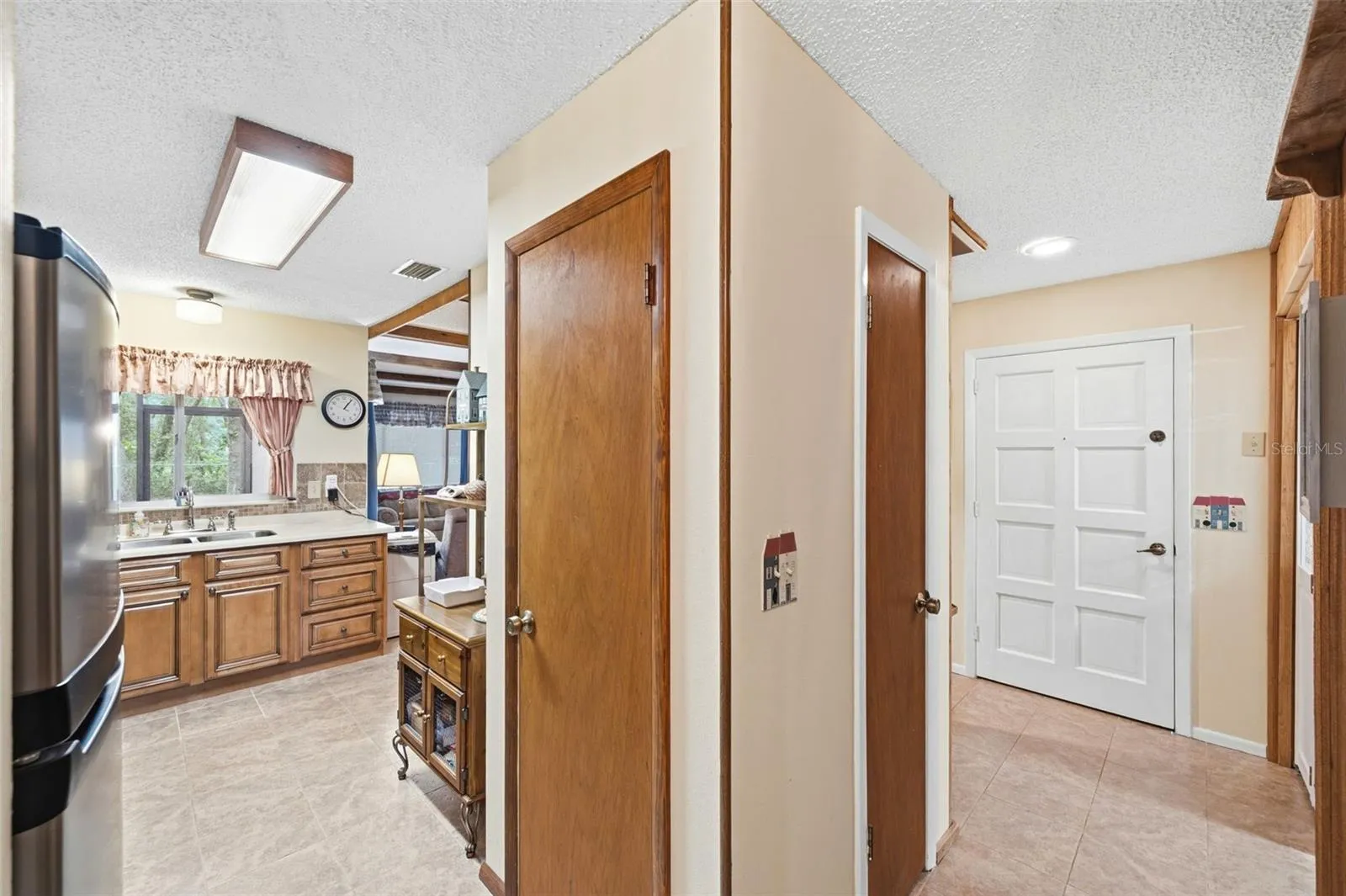 View toward the front door from the kitchen.