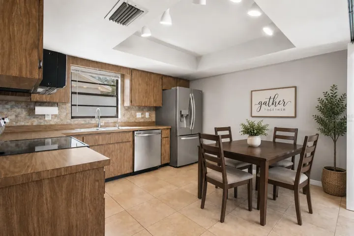 Kitchen virtually staged
