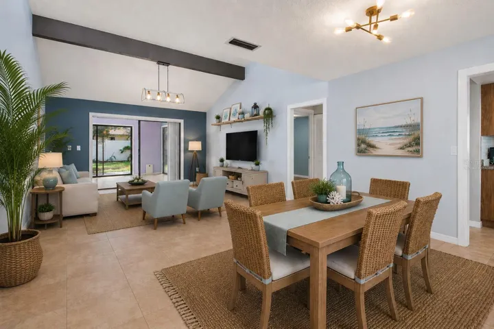 Great Room Virtually staged