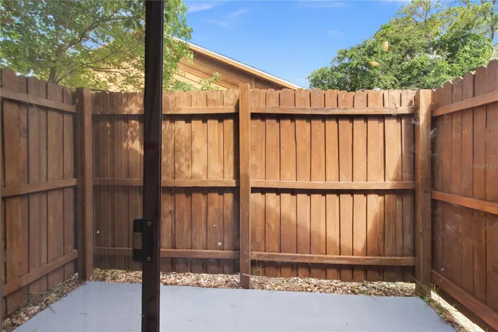 privacy patio off primary bath