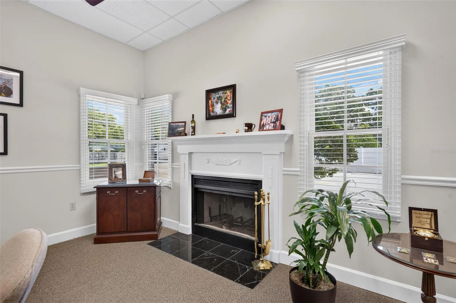 Executive office 1 with fireplace