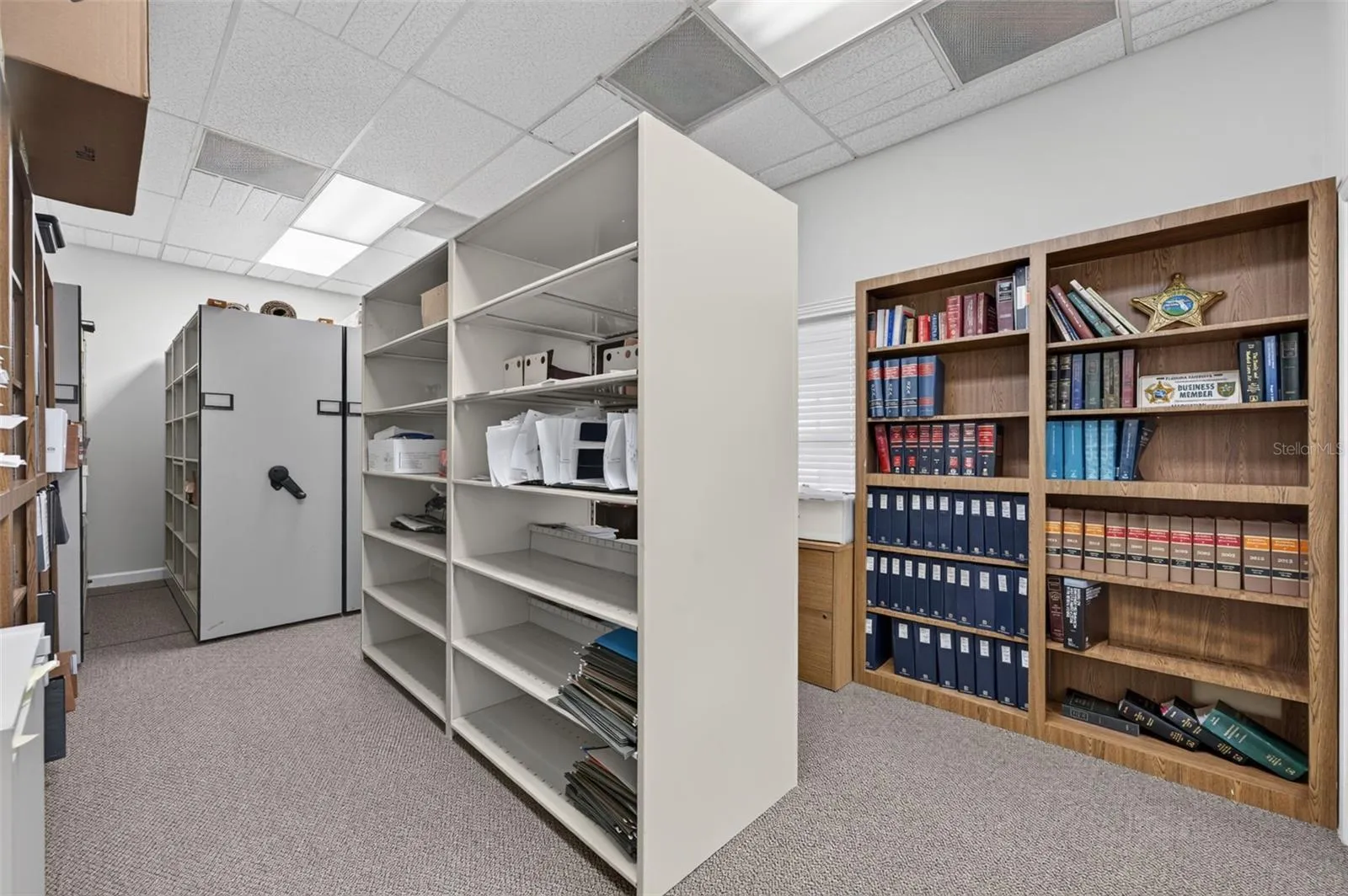 Filing area and storage