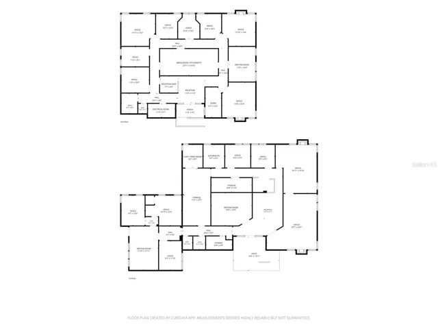 Building floor plans with room dimensions