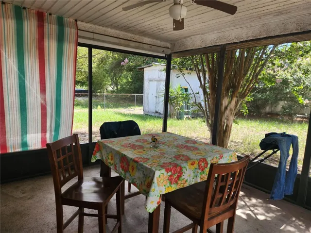 Patio view 1 &amp; shed