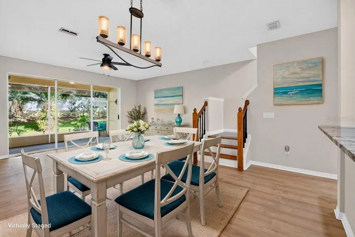Staged Dining Area