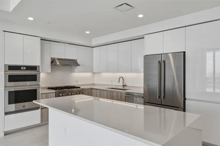 New kitchen with gas range