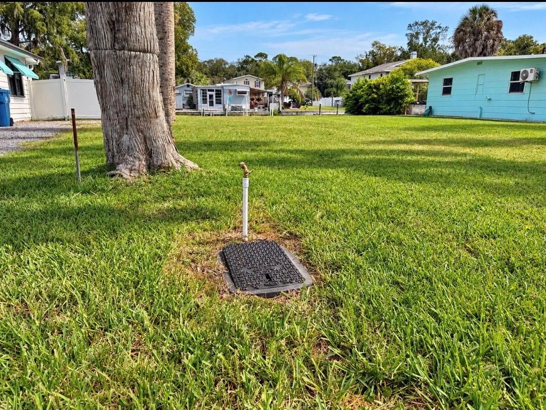 water and sewer connected
