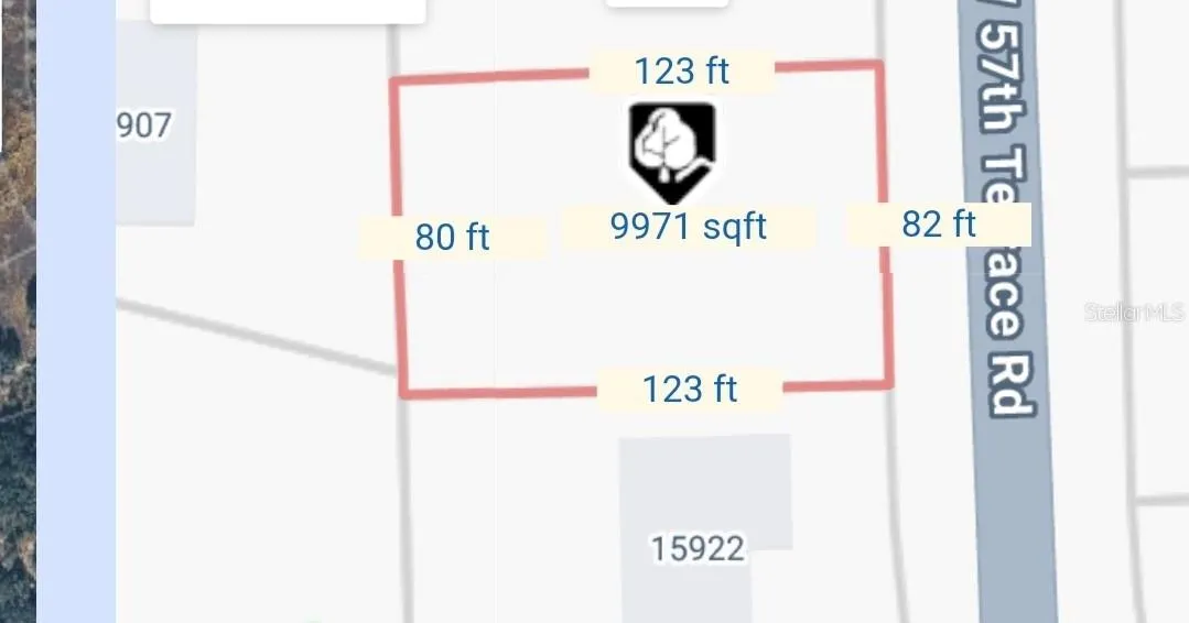 Approximate size of property per county records