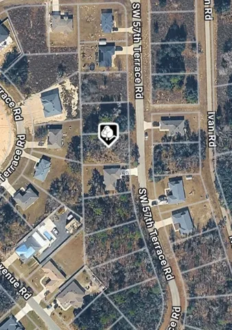 Aerial view of property