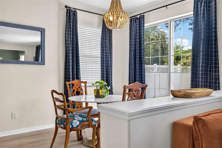 Additional dinette area off of the kitchen
