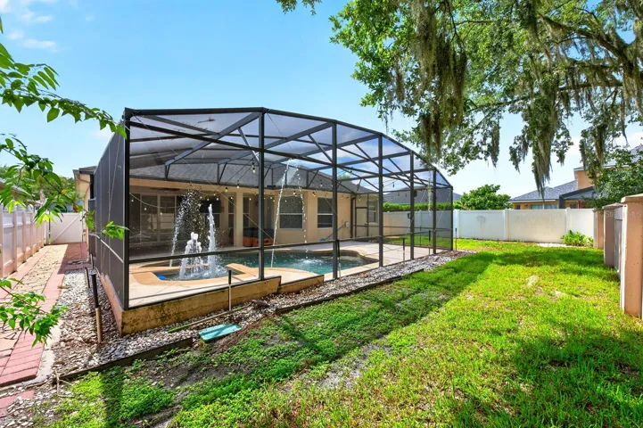 Fenced Backyard.