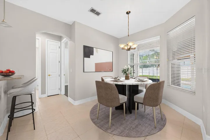 Breakfast Nook. Virtually Staged.