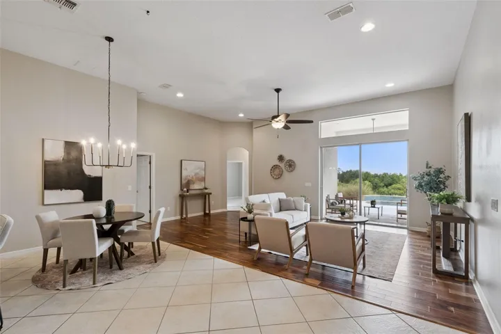 Dining Space off Kitchen & Living Room