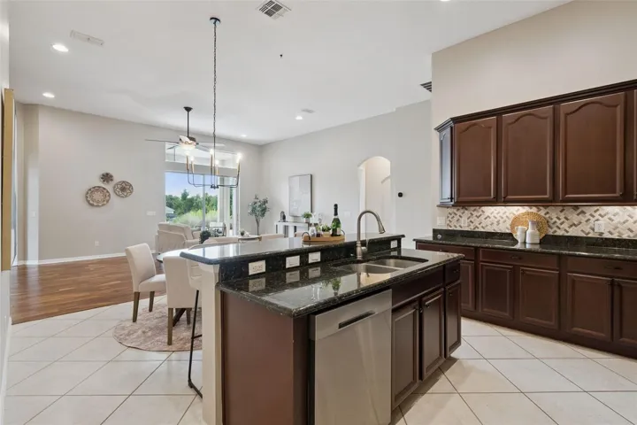 Kitchen Overlooking Living Room