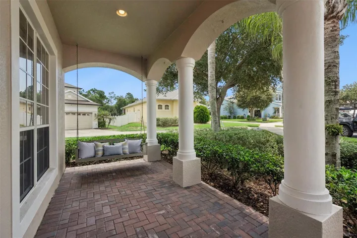 Front Porch with Swing!